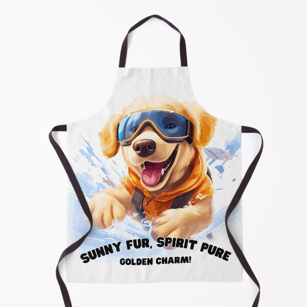 Item preview, Golden Glide: Skiing Golden Retriever Winter Tee designed and sold by Moisky Art.