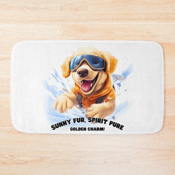 Item preview, Golden Glide: Skiing Golden Retriever Winter Tee designed and sold by Moisky Art.