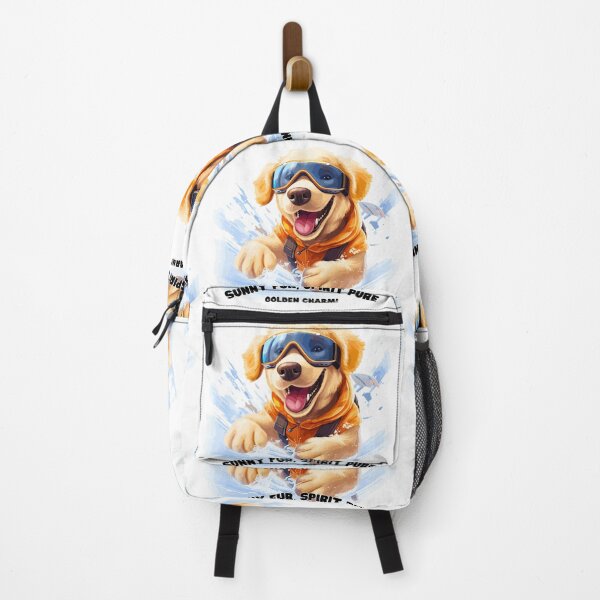 Item preview, Golden Glide: Skiing Golden Retriever Winter Tee designed and sold by Moisky Art.