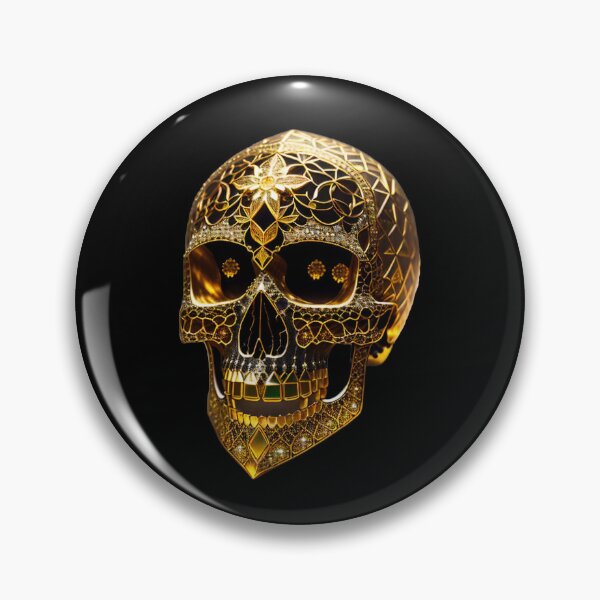 Item preview, Diamond gold skull of the finest workmanship designed and sold by MadinaFatt.