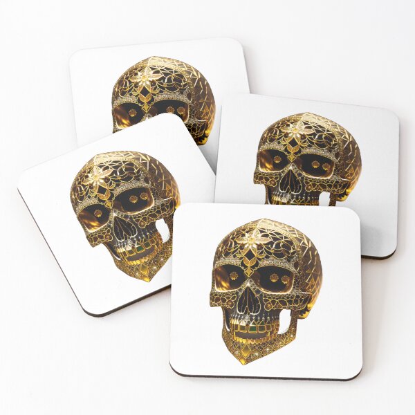 Item preview, Diamond gold skull of the finest workmanship designed and sold by MadinaFatt.