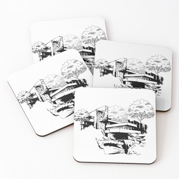 Item preview, Falling Water house sketch  designed and sold by TinyTreeHugger.