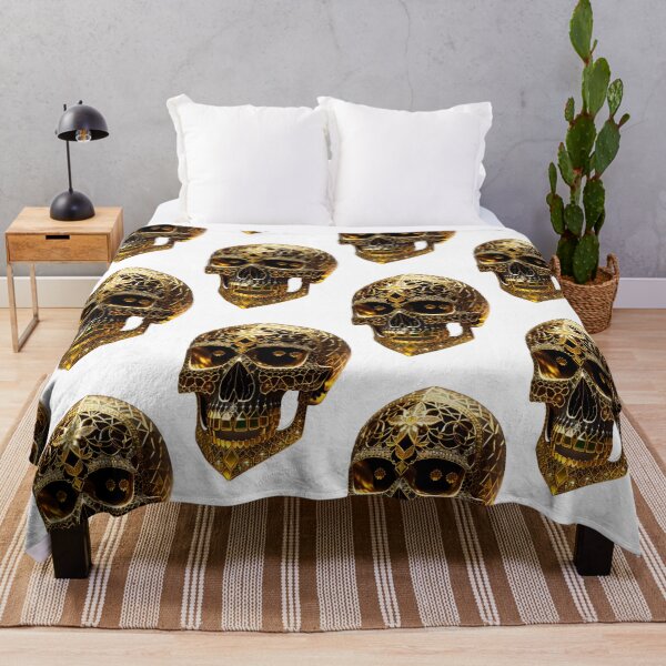 Item preview, Diamond gold skull of the finest workmanship designed and sold by MadinaFatt.