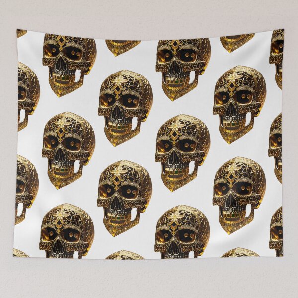 Item preview, Diamond gold skull of the finest workmanship designed and sold by MadinaFatt.