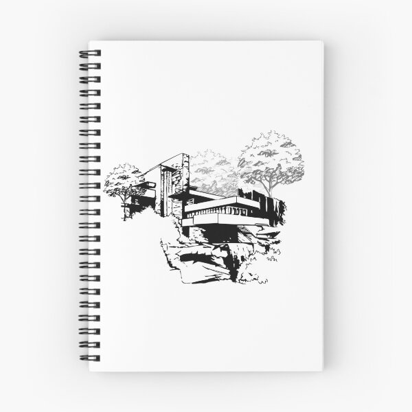 Item preview, Falling Water house sketch  designed and sold by TinyTreeHugger.