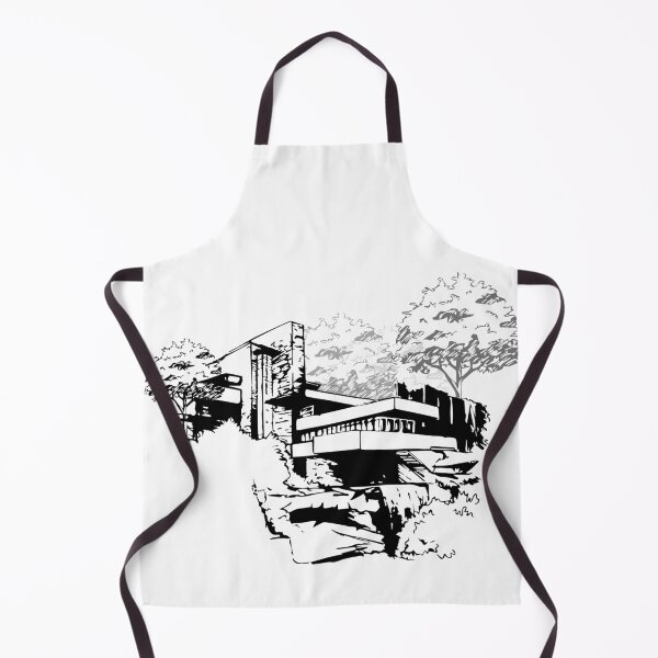 Item preview, Falling Water house sketch designed and sold by TinyTreeHugger.