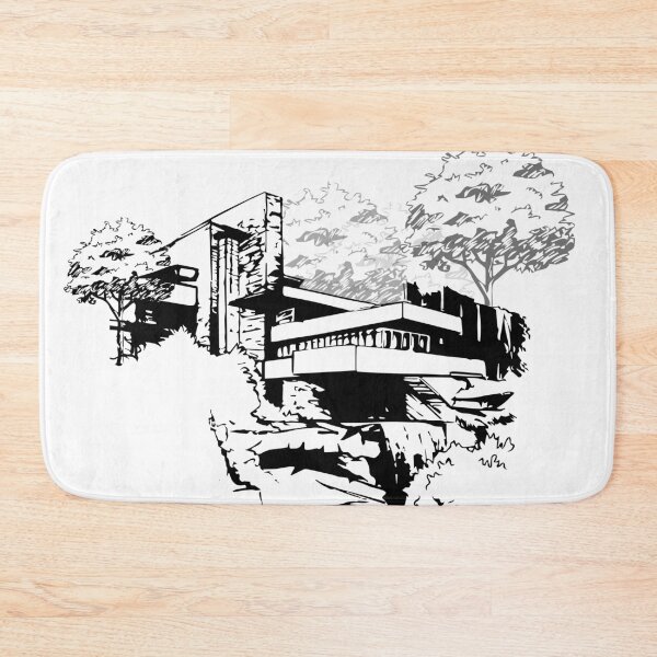 Item preview, Falling Water house sketch  designed and sold by TinyTreeHugger.