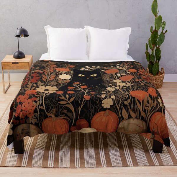 Item preview, Black Cat's Pumpkin Patch designed and sold by meggydesigns.