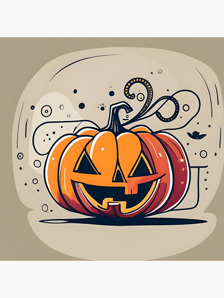 Thumbnail 3 of 3, Pin, Orange Pumpkin Halloween designed and sold by Patricks-Art.