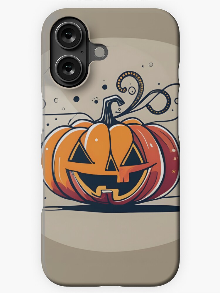Thumbnail 1 of 4, iPhone Case, Orange Pumpkin Halloween designed and sold by Patricks-Art.