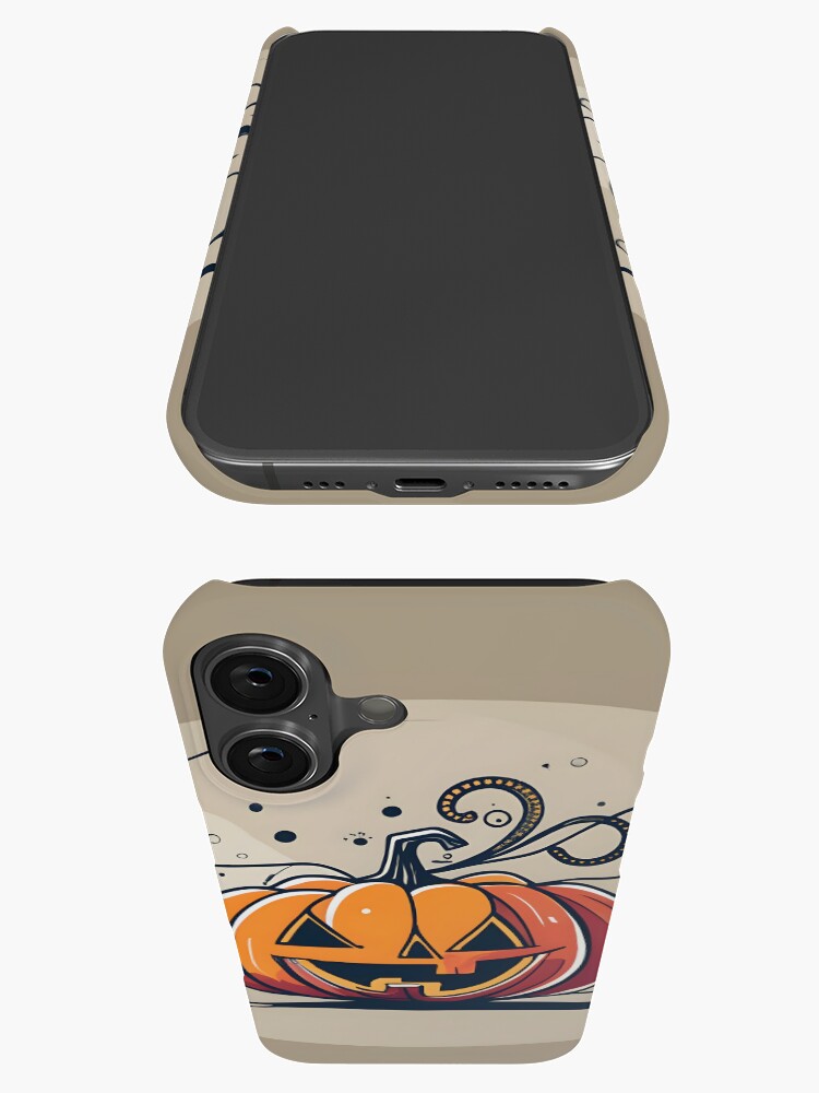 Thumbnail 3 of 4, iPhone Case, Orange Pumpkin Halloween designed and sold by Patricks-Art.