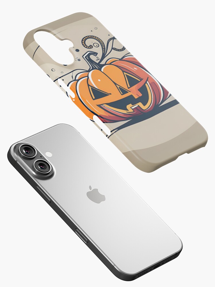Thumbnail 2 of 4, iPhone Case, Orange Pumpkin Halloween designed and sold by Patricks-Art.