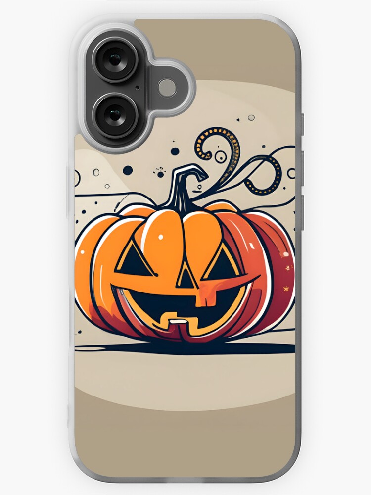 Thumbnail 1 of 5, iPhone Case, Orange Pumpkin Halloween designed and sold by Patricks-Art.