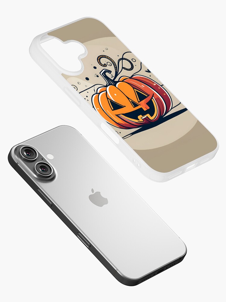 Thumbnail 2 of 5, iPhone Case, Orange Pumpkin Halloween designed and sold by Patricks-Art.