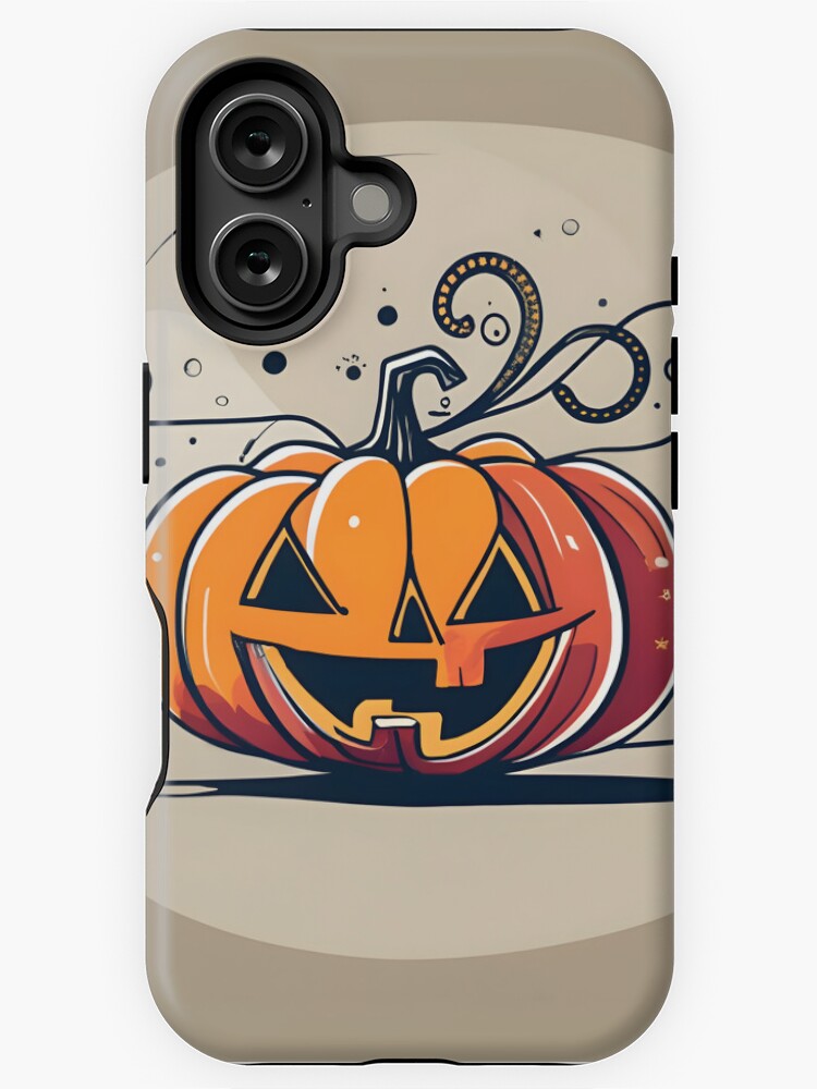 Thumbnail 1 of 4, iPhone Case, Orange Pumpkin Halloween designed and sold by Patricks-Art.