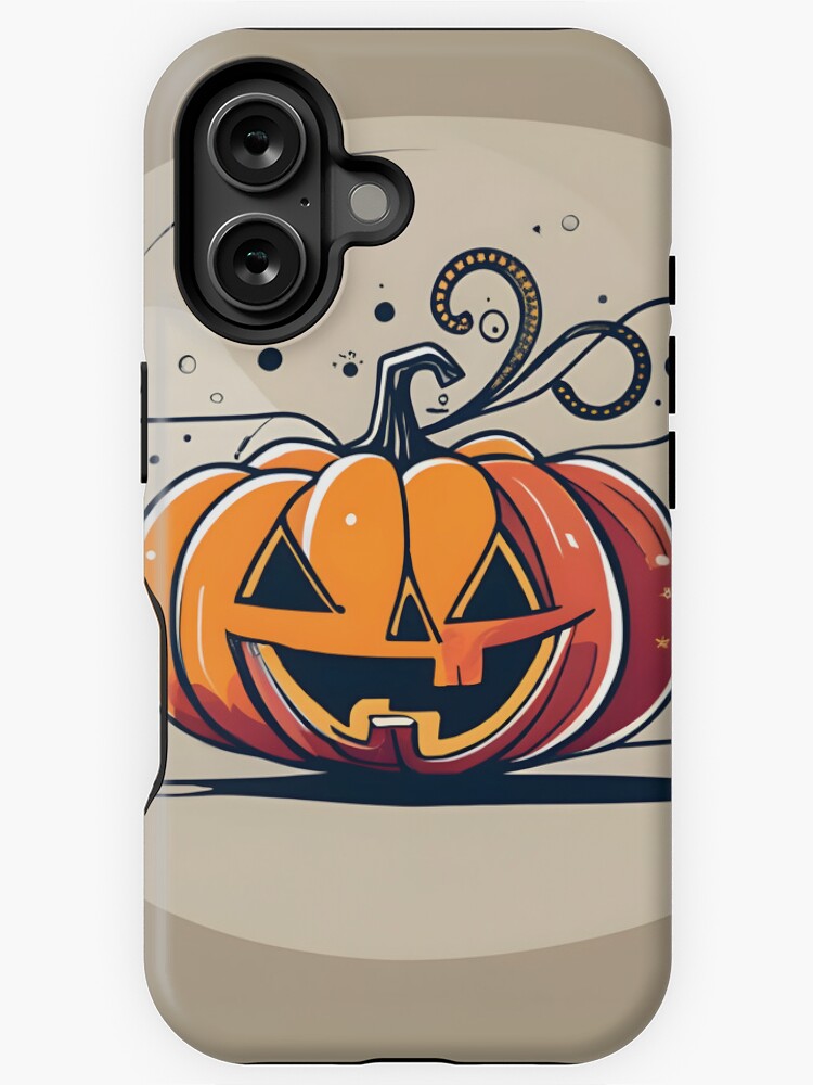 Thumbnail 1 of 4, iPhone Case, Orange Pumpkin Halloween designed and sold by Patricks-Art.