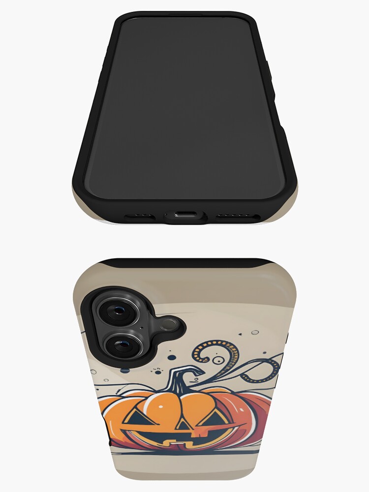 Thumbnail 3 of 4, iPhone Case, Orange Pumpkin Halloween designed and sold by Patricks-Art.