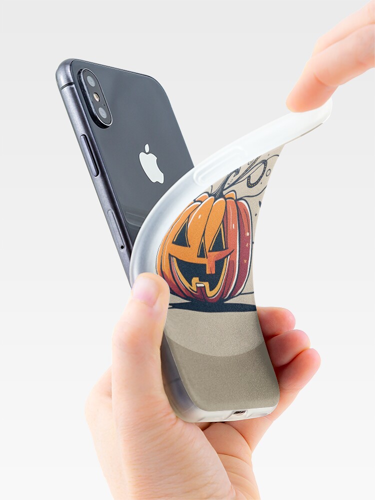 Thumbnail 4 of 5, iPhone Case, Orange Pumpkin Halloween designed and sold by Patricks-Art.