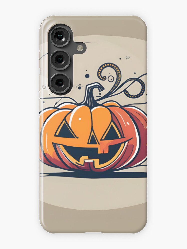 Thumbnail 1 of 4, Samsung Galaxy Phone Case, Orange Pumpkin Halloween designed and sold by Patricks-Art.