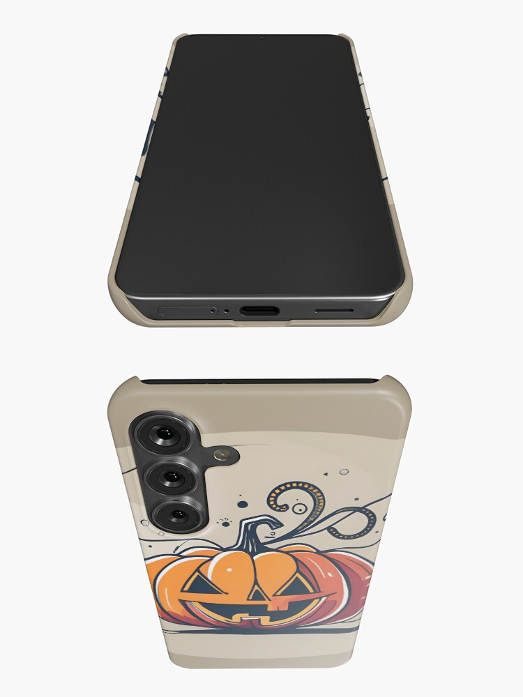 Thumbnail 3 of 4, Samsung Galaxy Phone Case, Orange Pumpkin Halloween designed and sold by Patricks-Art.