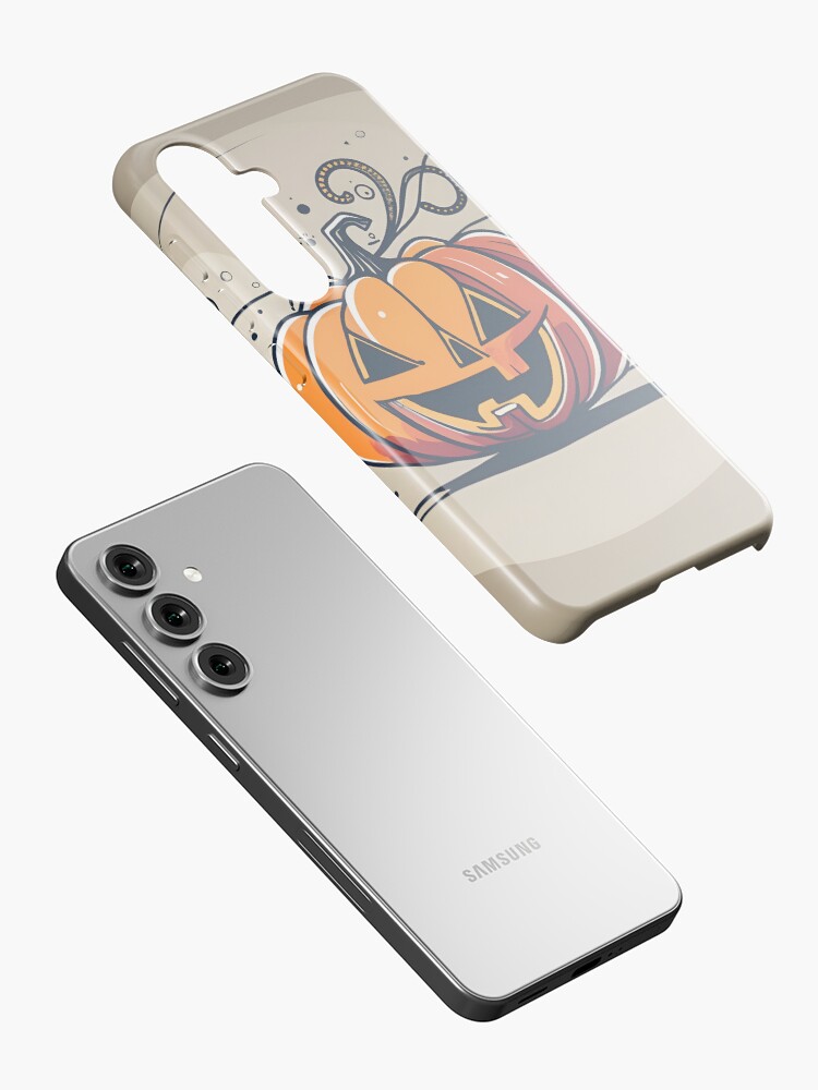Thumbnail 2 of 4, Samsung Galaxy Phone Case, Orange Pumpkin Halloween designed and sold by Patricks-Art.