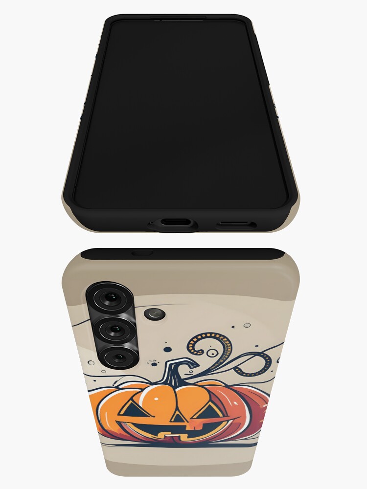 Thumbnail 3 of 4, Samsung Galaxy Phone Case, Orange Pumpkin Halloween designed and sold by Patricks-Art.