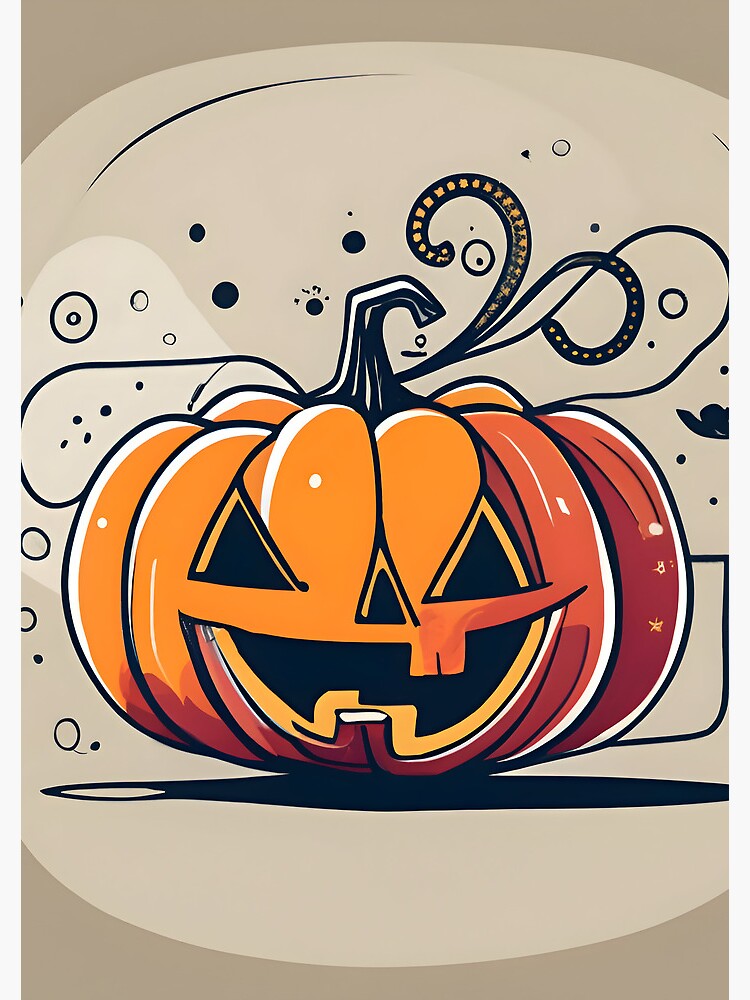 Thumbnail 3 of 3, Journal, Orange Pumpkin Halloween designed and sold by Patricks-Art.