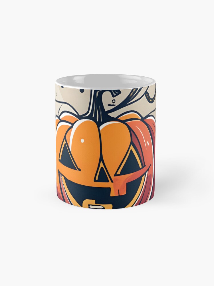 Thumbnail 4 of 6, Coffee Mug, Orange Pumpkin Halloween designed and sold by Patricks-Art.