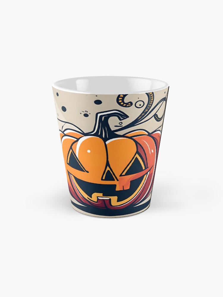 Thumbnail 2 of 4, Coffee Mug, Orange Pumpkin Halloween designed and sold by Patricks-Art.