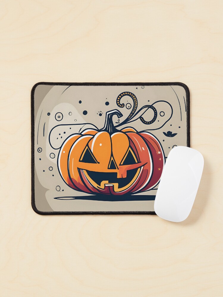 Thumbnail 1 of 5, Mouse Pad, Orange Pumpkin Halloween designed and sold by Patricks-Art.