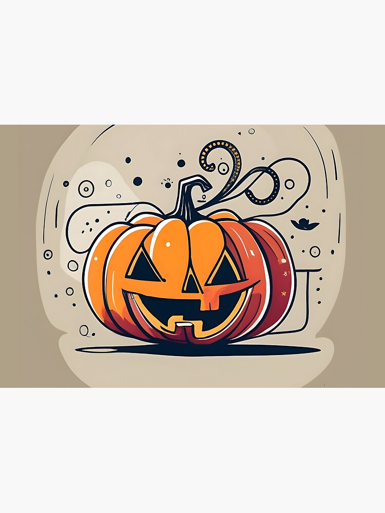 Thumbnail 2 of 2, Jigsaw Puzzle, Orange Pumpkin Halloween designed and sold by Patricks-Art.
