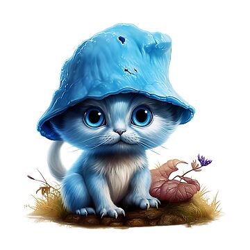 smurf cat Sticker for Sale by silverwolf946