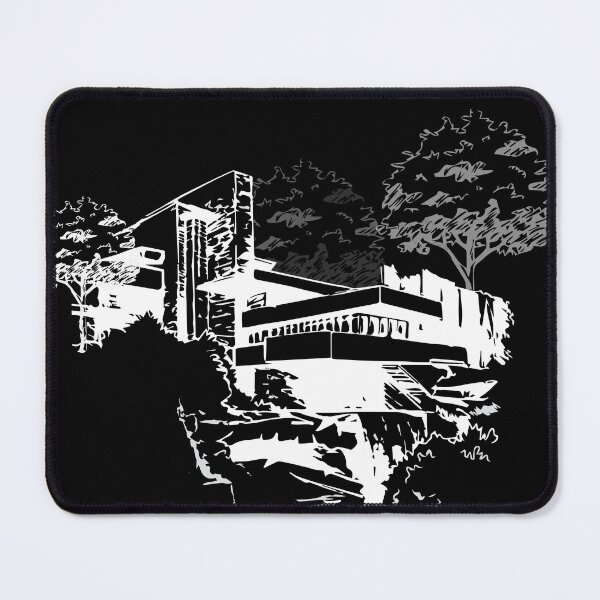 Item preview, Falling Water house sketch black  designed and sold by TinyTreeHugger.