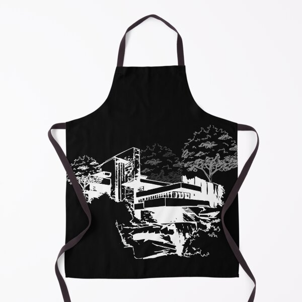 Item preview, Falling Water house sketch black designed and sold by TinyTreeHugger.