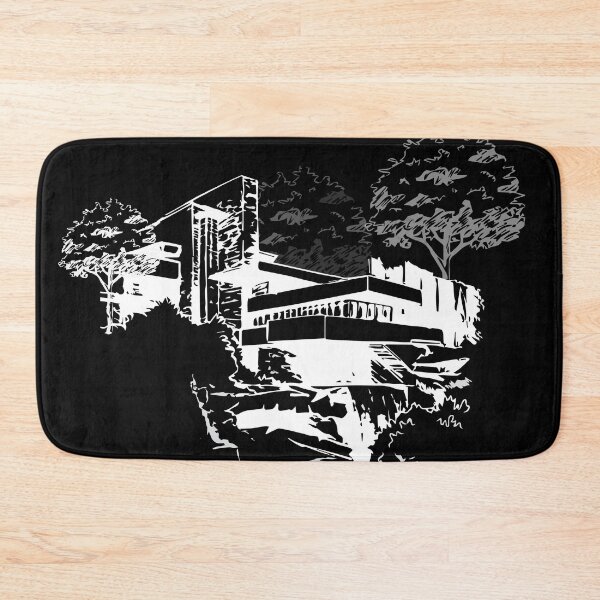Item preview, Falling Water house sketch black  designed and sold by TinyTreeHugger.