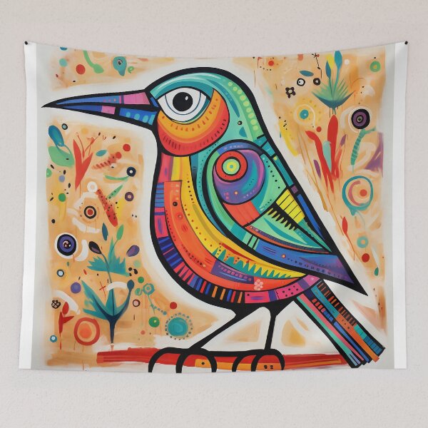 Item preview, Bird full of colors designed and sold by Art91design.