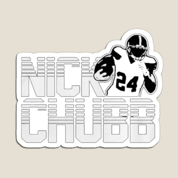 Cleveland Browns Jersey Shaped Nick Chubb Magnet