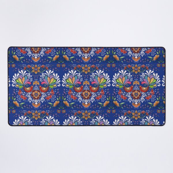 Item preview, Folk colorful birds, spring flowers and berries designed and sold by Hennagirl.