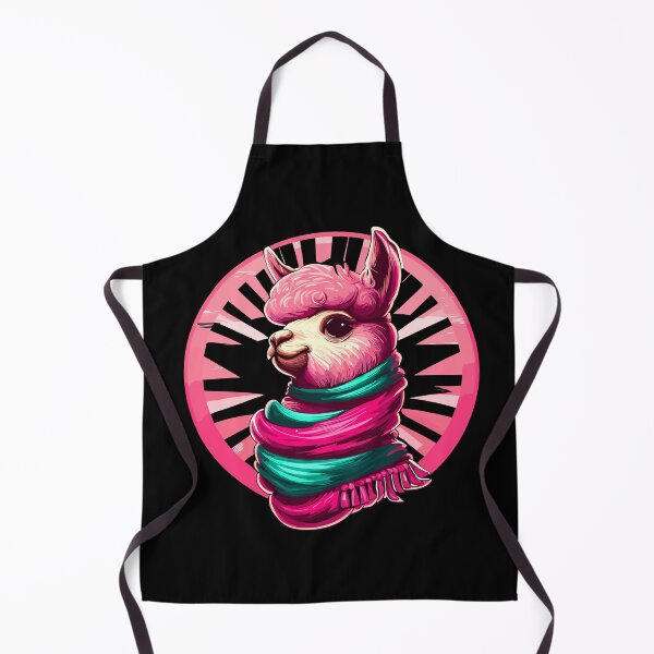 Item preview, Cute pink llama in mexican rebozo designed and sold by TomFrontierArt.