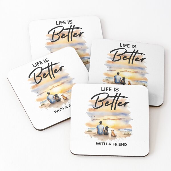 Item preview, life is better with a friend designed and sold by MindFrank.