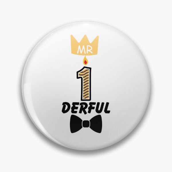 Item preview, Mr 1 derful (wonderful) 1st birthday baby design  designed and sold by Tshepomuza.