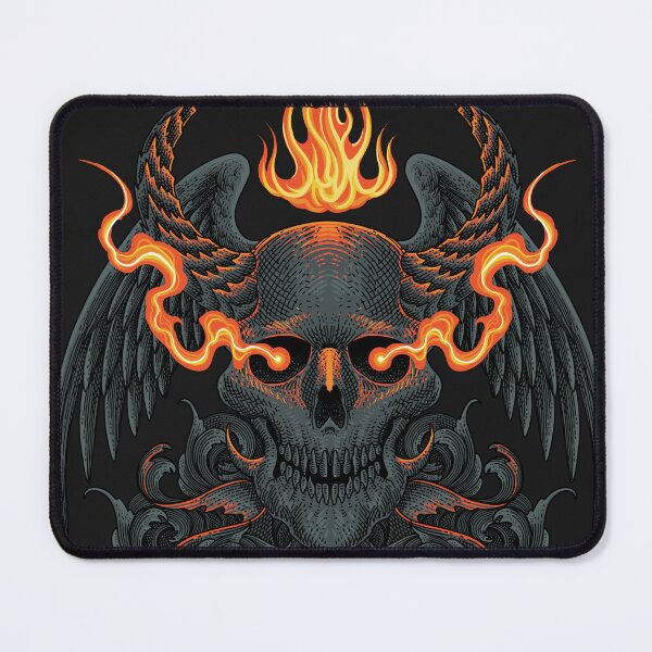 Item preview, Crowned Demon Skull designed and sold by WOLForDEER.