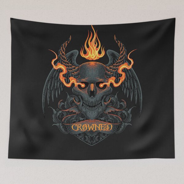 Item preview, Crowned Demon Skull  designed and sold by WOLForDEER.