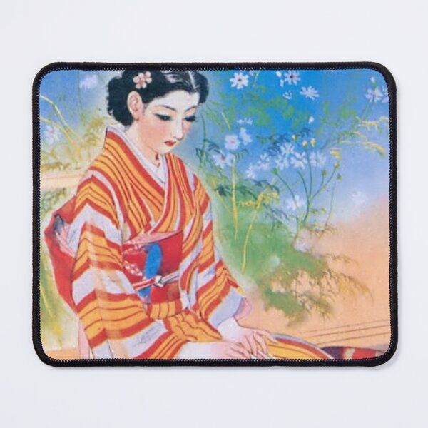 Item preview, Vintage Japanese Girl Art: kimono girl Retro Illustration by Sudo Shigeru designed and sold by JapaneseClub.