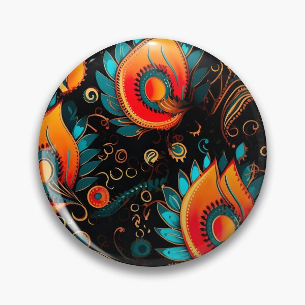 Item preview, Modern floral design inspired by Bollywood and Rococo style designed and sold by Pflugart.