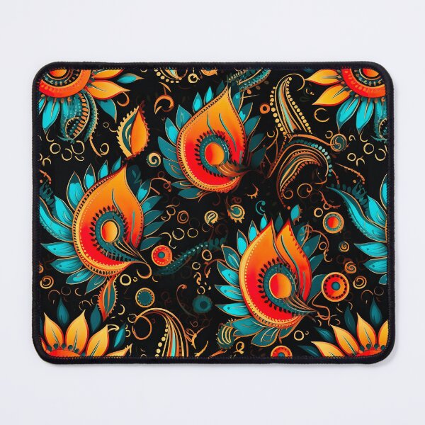 Item preview, Modern floral design inspired by Bollywood and Rococo style designed and sold by Pflugart.