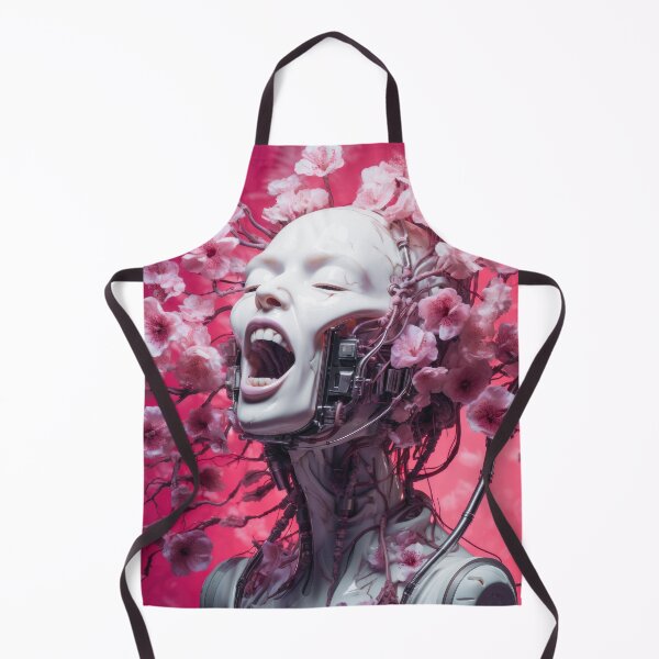 Item preview, Floral Cyborg Head 13 Pink Joy designed and sold by mhfoto.
