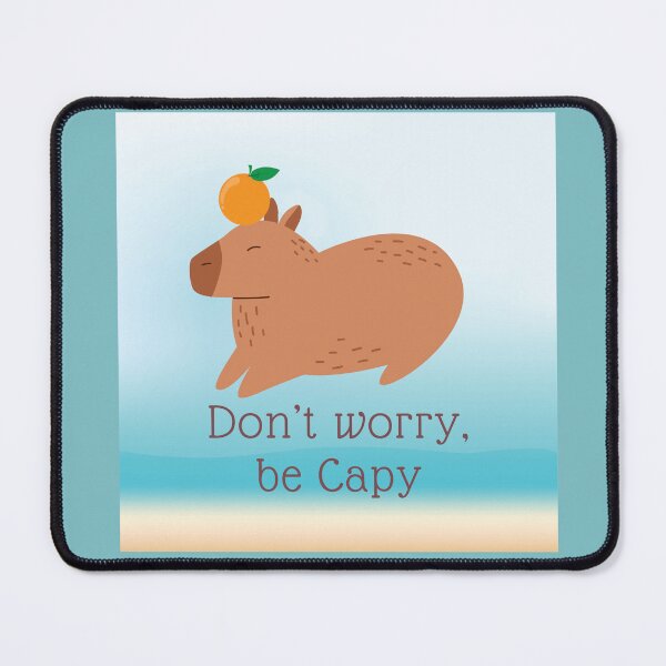 Item preview, don't worry, be happy Capybara designed and sold by Kissudesign.
