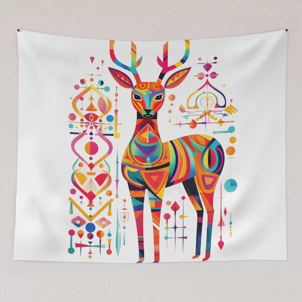 Item preview, Deer full of colors designed and sold by Art91design.