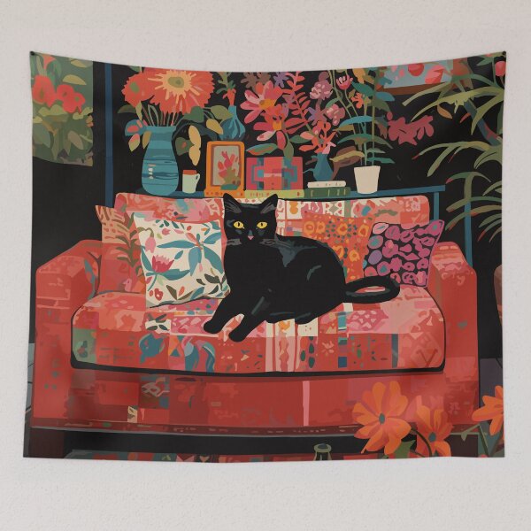 Item preview, Black Cat's Lap of Luxury designed and sold by meggydesigns.